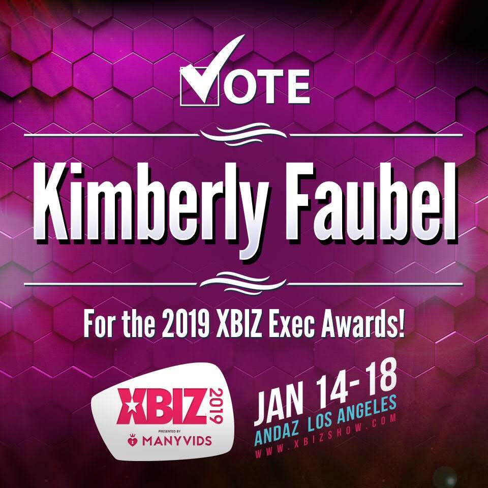 Clandestine Devices’ Kimberly Faubel Earns Two XBIZ Exec Awards Nominations for 2019